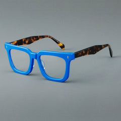 Aric Rectangle Acetate Glasses Rectangle Frames Southood Blue 