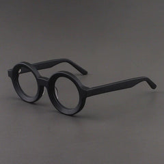 Ayers Retro Acetate Glasses Frame Round Frames Southood Matte Black 