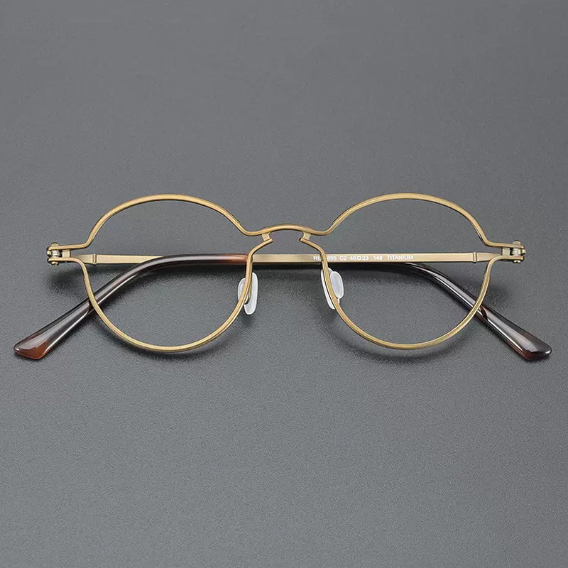 Bjorn Retro Round Titanium Glasses Frame – Southood
