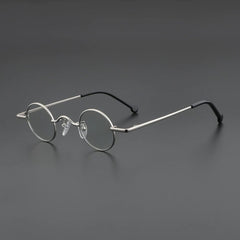 Bob Retro Small Round Glasses Frame Round Frames Southood Silver 