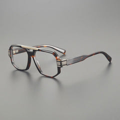 Boc Oversized Squre Acetate Eye Glasses Frame Rectangle Frames Southood Leopard 