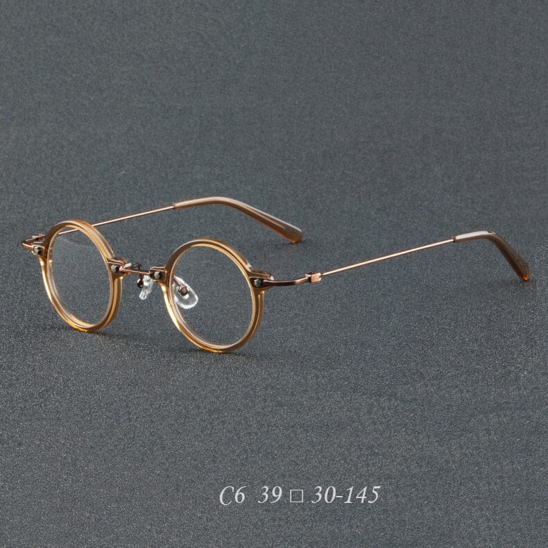 Leif Retro Small Round Acetate Glasses Frame