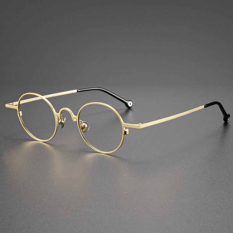 Briar Titanium Vintage Round Eyeglasses Frames – Southood