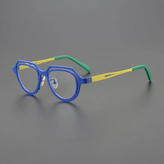 Carlota Cat Eyes Titanium Glasses Frame Cat Eye Frames Southood Blue 