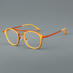 Casey Retro Aviator Glasses Frame Aviator Frames Southood Yellow Red 