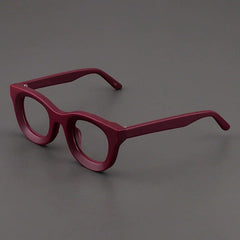 Codi Retro Acetate Glasses Frame Round Frames Southood Matte Red 