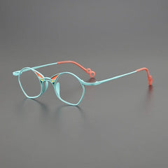 Dale Vintage Titanium Glasses Frame Geometric Frames Southood Blue 