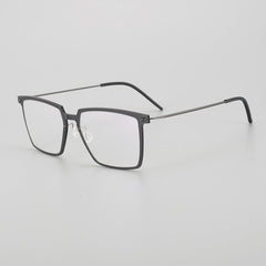 Danyelle Ultra light Titanium Glasses Frame Rectangle Frames Southood Gray 