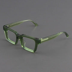 Dino Acetate Rectangle Glasses Frame Rectangle Frames Southood Green 