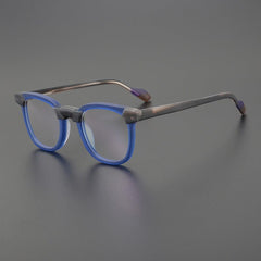 Edson Acetate Glasses Frame Rectangle Frames Southood Blue 