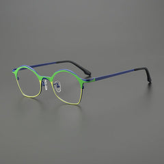 Eka Vintage Titanium Glasses Frame Geometric Frames Southood 