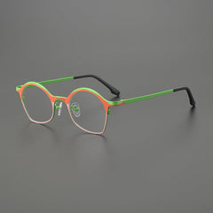 Eka Vintage Titanium Glasses Frame Geometric Frames Southood 