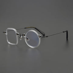 Ervin Acetate Titanium Glasses Frame Geometric Frames Southood Clear 