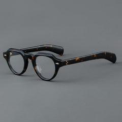 Evelyn Vintage Acetate Optical Glasses Frame Round Frames Southood Leopard 