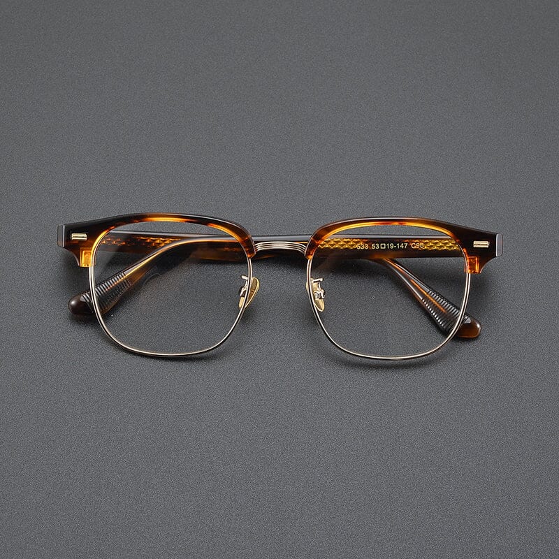 Fabre Business Glasses Frame Rectangle Frames Southood Leopard 