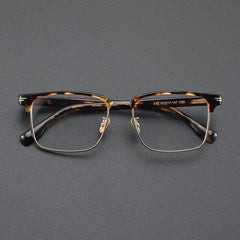 Fabron Business Glasses Frame Rectangle Frames Southood Leopard 