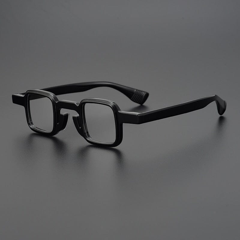 Hamlet Square Acetate Handmade Eyeglasses Frame Rectangle Frames Southood Black 