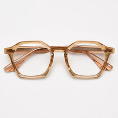 Hayden Polygon TR90 Vintage Eyeglass Frame Geometric Frames Southood Tea 