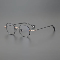 Hearne Polygon Titanium Glasses Frame Geometric Frames Southood Black Gold 