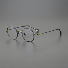 Hearne Polygon Titanium Glasses Frame Geometric Frames Southood Black Green 