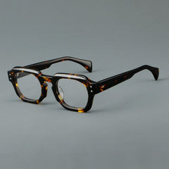 Jam Retro Acetate Glasses Frame Rectangle Frames Southood Leopard 