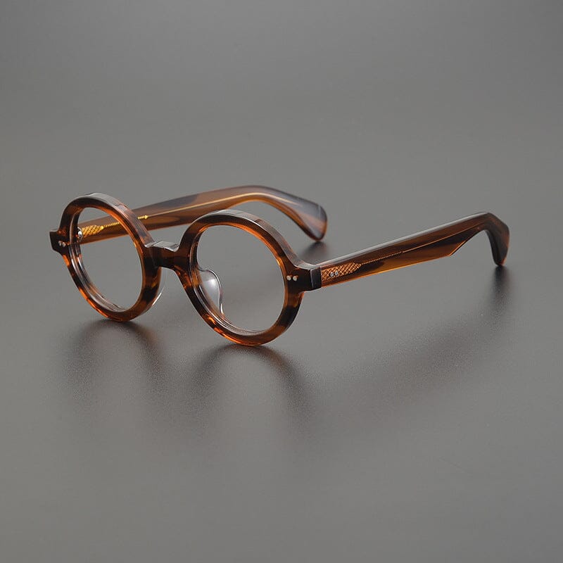 July Round Acetate Glasses Frame Round Frames Southood Leopard 