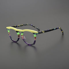 Kale Vintage Square Acetate Glasses Frame Rectangle Frames Southood Purple 