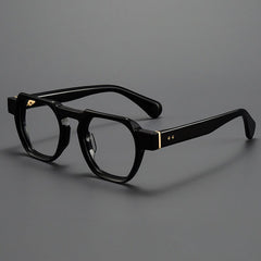 Kane Vintage Acetate Glasses Frame Geometric Frames Southood Black 