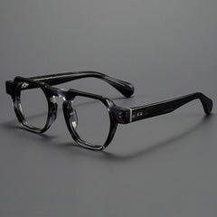 Kane Vintage Acetate Glasses Frame Geometric Frames Southood Grey leopard 
