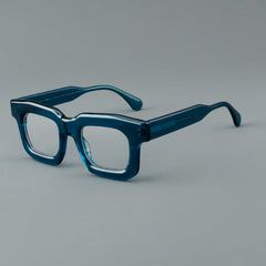 Lars Thick Square Acetate Glasses Frame Rectangle Frames Southood Blue 