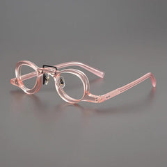 Leonard Personality Small Acetate Glasses Frame Round Frames Southood Pink 