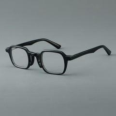 Line Vintage Square Acetate Frame Rectangle Frames Southood Black 