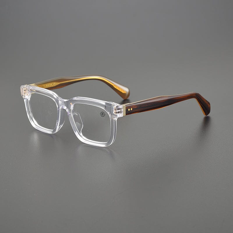 Liu Rectangle Acetate Glasses Frame Rectangle Frames Southood Clear 