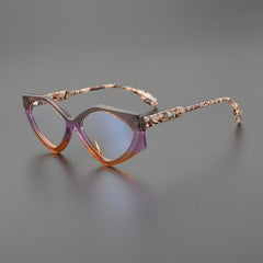 Lizzie Acetate Cat Eye Glasses Frame Cat Eye Frames Southood Brown 