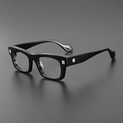 Myrna Acetate Rectangle Glasses Frame Rectangle Frames Southood Black 