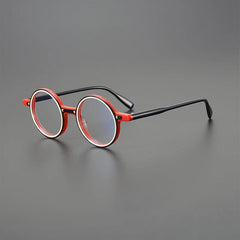 Nam Retro Round Glasses Frame Round Frames Southood Red black 