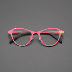 Nanci Cat Eyes Titanium Glasses Frame Cat Eye Frames Southood Pink 