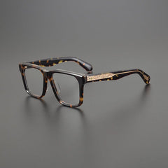 Narkis Vintage Square Acetate Glasses Frame Rectangle Frames Southood Leopard 