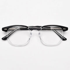 Oke Vintage Tr90 Optical Frame Geometric Frames Southood BlackClear 