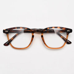 Oke Vintage Tr90 Optical Frame Geometric Frames Southood LeopardTea 