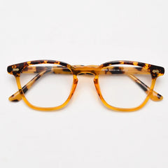 Oke Vintage Tr90 Optical Frame Geometric Frames Southood LeopardYellow 