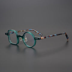 Paola Vintage Acetate Glasses Frame Geometric Frames Southood Green 