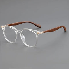 Pascoe TR90 Vintage Eyeglasses Frame Rectangle Frames Southood Clear White 