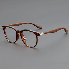 Pascoe TR90 Vintage Eyeglasses Frame Rectangle Frames Southood Leopard 