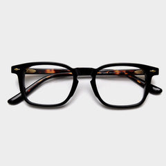 Phillip High Quality Acetate Glasses Frame Rectangle Frames Southood BlackLeopard 