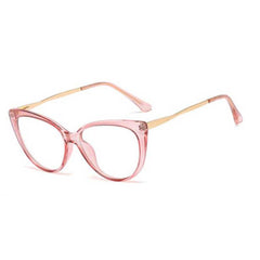 Queena TR90 Optical Glasses Frame Cat Eye Frames Southood C10 pink clear 