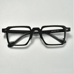 Rang Vintage Square Acetate Glasses Frame Rectangle Frames Southood Black 
