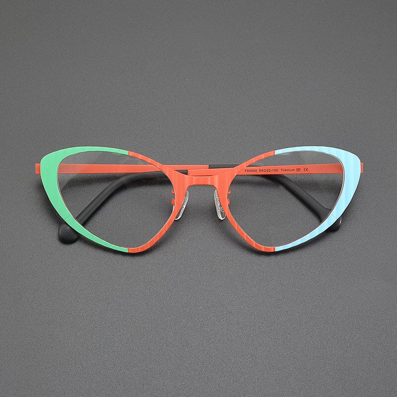 Ranya Cat Eyes Titanium Glasses Frame Cat Eye Frames Southood Red 