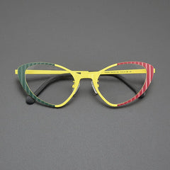 Ranya Cat Eyes Titanium Glasses Frame Cat Eye Frames Southood Yellow 