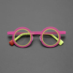 Rene Ultralight Round Titanium Glasses Frame Round Frames Southood Pink 